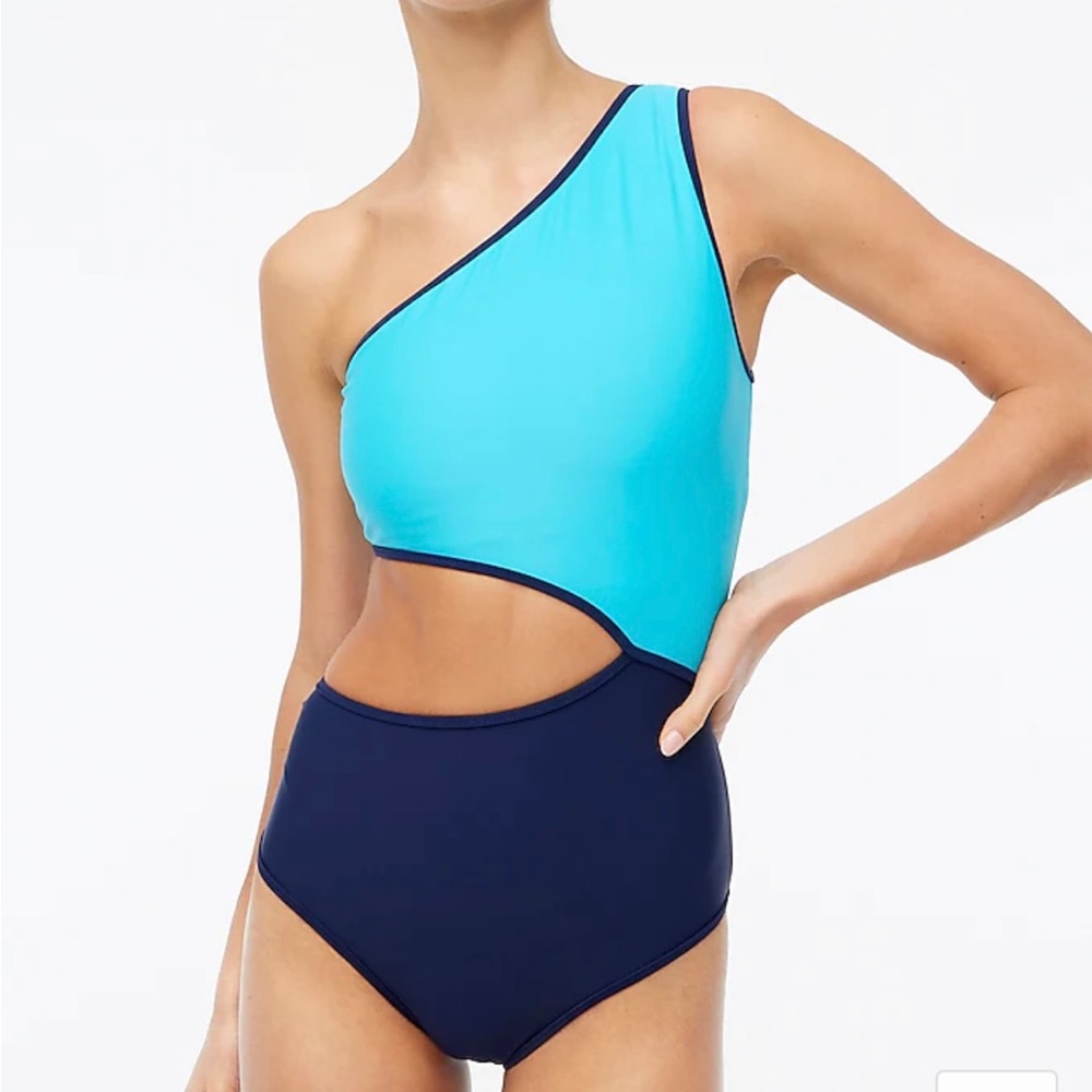 NWT Swimsuit - cutout one shoulder one piece